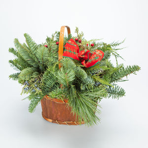 Basket made of Bark Centerpiece