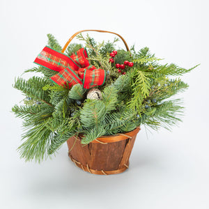 Basket made of Bark Centerpiece