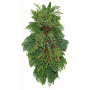 Yuletide Cheer Swag - 28" in. by Oregon Holiday Wreaths